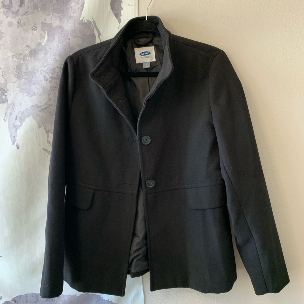 Old Navy Black Peacoat
